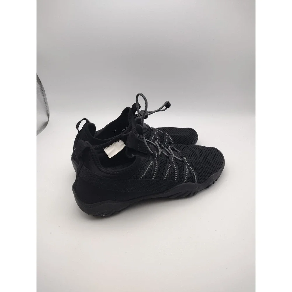 All in Motion Kids Black Mesh Water Shoes Bungee Toggle Slip On Size 2